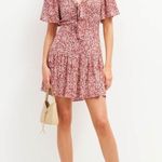 Reformation Adelina Floral Mini Dress Drop Waist V-Neck Ditsy Floral Size 2 Photo 14