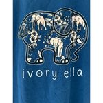 Ivory Ella  Blue Printed T-Shirt Sz M Photo 3