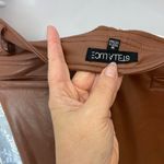 Stella Luce Tan faux leather  pants #leatherpants M Photo 2