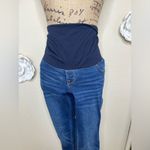 Old Navy NTM Maternity Full Panel Belly Medium Blue Skinny Fit Jeans Sz 4 Short Photo 2