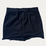 EXPRESS Straight Black Denim Mini Skirt Photo 0