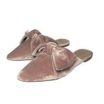 Madewell Women’s Remi Plush Rose Pink Velvet Bow Mule size 8.5 Photo 1