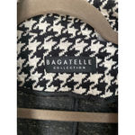 Bagatelle Collection Houndstooth Blazer Jacket Coat Double Breasted XL Classic Black Photo 3