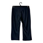 Nike  Pants Women Small Black Fit Dry Mid Rise Straight Leg‎ Cropped Athletic Photo 1