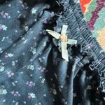 For Love & Lemons  Lola Pointelle Shorts Blue Floral xxs Photo 8