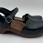 Sandgrens Hand Crafted Milan Wood Nubuck Leather Clog Sandals Sz 40 US 9 Photo 5