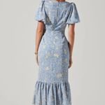 ASTR  the label Modena Floral Print Side tie Ruffle Maxi dress Size L Photo 2