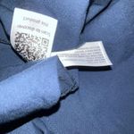 Target Universal Thread Navy Puff-Sleeve Blouse Sz. M Photo 4