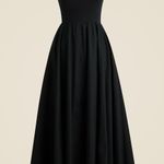 J.Crew Sweetheart Tank Maxi Dress Poplin A Line Skirt Black Classic CA647 XS NWT Photo 1