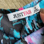 JustFab Womens Dress Size Medium Bell Sleeved Ruffle Black Floral Print Boho NEW Photo 8