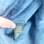 Lauren Ralph‎ Lauren Womens Vintage Beachy 100% Linen Chambray Button Up Shirt S Blue Photo 3