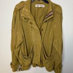 Free People New NWOT Jayde Safari Bomber Jacket Photo 3
