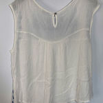 Milk & Honey Women's Blouse Top Lace Sleeveless Round Neck White Size Small Photo 0