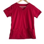 Butter Soft Women‎ Scrub Top S Red Medical Uniform Nurse Workwear Dental Casual Photo 0