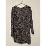 Soma  Size Small Long Sleeve Top Loungewear Soft Cozy Pink Black Tunic Shirt Photo 13