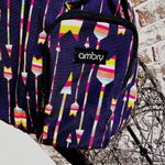 Ambry Nora Sling Bag Crossbody Hiking Backpack Arrow Print Tribal Laptop… Black Photo 1