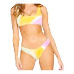 l*space  By Monica Wise Diagonal Sunburst Tie Dye Bikini Bottom Women's Size XS Photo 7