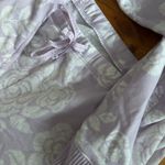 LC Lauren Conrad Pajama Top and Banded Bottoms Sleep set large purple floral Photo 5