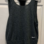 Nike  Dri Fit Layered Tank Top Womens Size Large‎ Gray Workout Hiking Photo 0