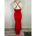 Speechless  Rhinestone Trim Cutout Mermaid Gown In Red. Size 7. NWOT Photo 4