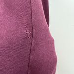 XCVI  Sweatshirt Jacket Womens Medium Wine‎ Full Zip Up Pleated Cotton Pockets M Photo 10