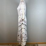 Young Fabulous and Broke Women Jillian Asymmetric Midi Dress S Small White Tie Dye Photo 4
