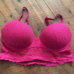 Victoria's Secret Victoria’s Secret Body padded no wire Barbiecore lacy 34C bra Photo 0