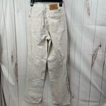 BDG Women’s 26 High Rise Baggy Cream White Distressed Jeans Photo 2