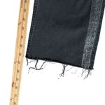 Rebecca Taylor  LA VIE Distressed Black Jeans Glitter Striped Size 25 Grunge Punk Photo 11