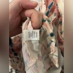 Given Kale Rustic Western Cowgirl Tie Front CropTop Plunging Neckline Peplum SzS Pink Photo 14