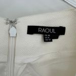 Raoul dress 8 fit and flare crossover pleated sleeveless V neck white cream Photo 6