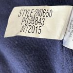 Vineyard Vines Women's Quilted Knit Jacket Suede Leather Trim Blue Size M Photo 8