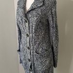 J.Crew Point Sur blue & white knit button front cardigan size XS Photo 3