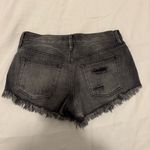 Free People Black Denim Shorts Photo 2