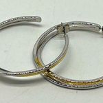 NEW REAL SIMPLE RS silver and gold fashion hoop earrings Photo 0