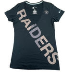 Nike Women's Medium Las Vegas Raiders V-Neck Short Sleeve Graphic T-Shirt Photo 0