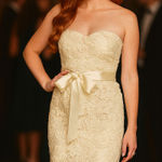 Cinderella Divine NWT  Gold Lace Cocktail Dress - Size M Photo 0