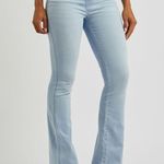 Spanx  Light Blue Flared Bootcut pull on Jeans size 2X high waist tummy control Photo 0
