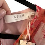 ASTR  The Label Floral Open‎ Back Long Sleeve Chiffon Romper NWT Size Small Photo 2