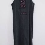 Amanda Smith Vintage 90's Y2K Suede Long Jumper Dress with side slits Photo 0