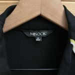 Misook  Size Medium Yellow & White Piping Front Closure Blazer Photo 6