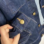 American Apparel Vintage resin dark wash Denim trucker Jacket size XXS Photo 6