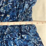 Torrid Challis Tie Straps Romper Dark Blue Floral Smocked Waist Pockets 3 / 22 Photo 10