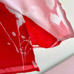 Chelsea28  Floral Ruffle Halter Dress with Slit, Red/White, Tropical, Size XS Photo 6