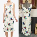 NWT Phase Eight Bethania Floral Dress Ivory w Colorful Flower Print US 6 🧡🎀 White Photo 1