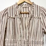 Ulla Johnson  Rosalind Dress in Cream Size 4 Women’s Striped Metallic Photo 4