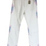 Levi's NWT Levi’s 501 High Rise Straight Leg White Tie-Dye Button Fly Jeans 31 Photo 2
