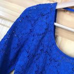 Urban Outfitters UO Pins & Needles royal blue scoop neck stretch lace top size medium Photo 2