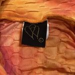 Honeycomb Bubble Texture Tie Dye Butt Lift Leggings Orange Size L Photo 1