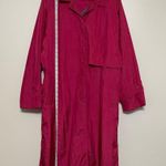 The Totes Coat Raspberry Pink Water Repellent Trench Coat Size 14 Photo 1